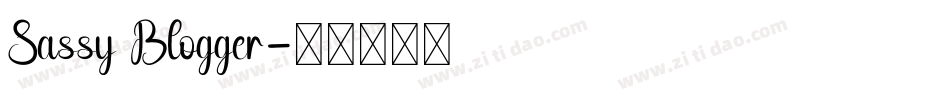 Sassy Blogger字体转换